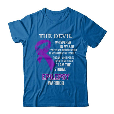 I Am The Storm Support Epilepsy Awareness Warrior Gift-T-Shirt & Hoodie-Classic T-Shirt-Royal