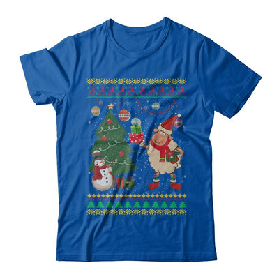 Funny Sheep Lamb Christmas Cute Family Ugly Sweater-T-Shirt & Sweatshirt-Premium T-Shirt-Royal