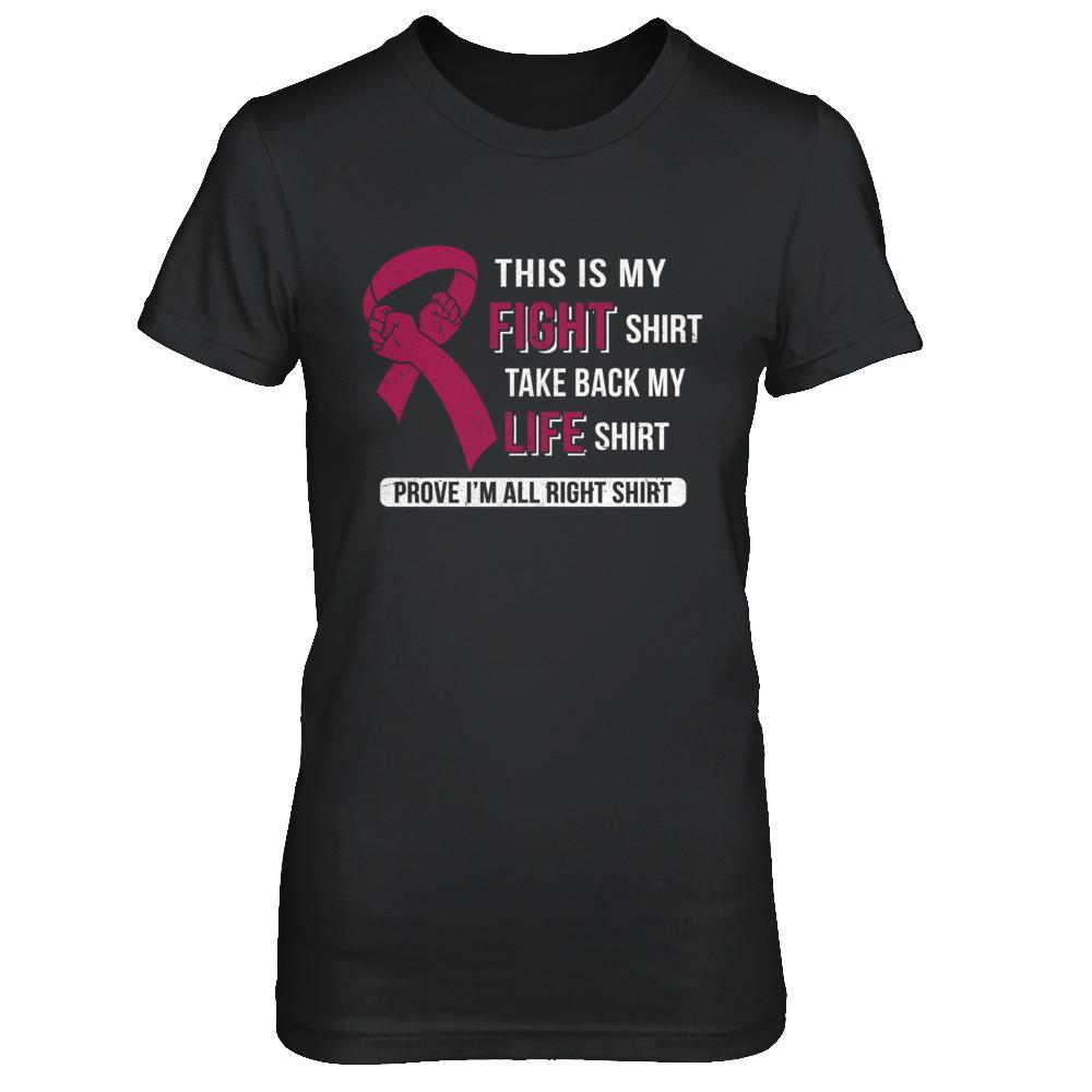This Is My Fight Multiple Myeloma Awareness-T-Shirt & Hoodie-Women's T-Shirt-Black