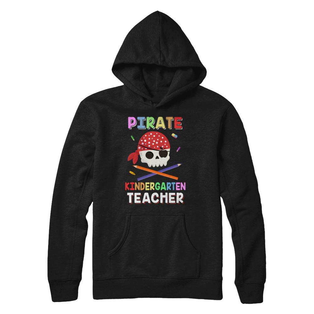 Pirate Kindergarten Teacher Costume Halloween-T-Shirt & Hoodie-Pullover Hoodie-Black