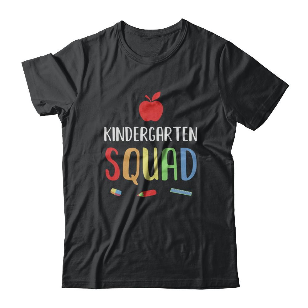 Kindergarten Squad Back To School Teacher Gift-T-Shirt & Hoodie-Classic T-Shirt-Black