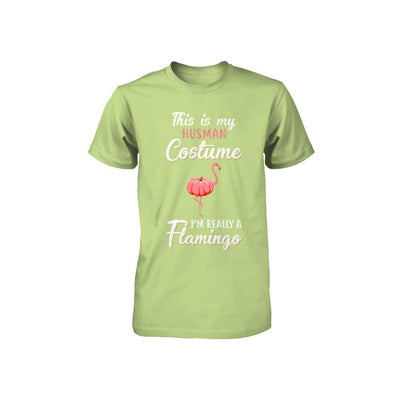 This Is My Human Costume I'm Really A Flamingo Halloween Youth-Youth Shirt-Toddler T-Shirt-Key Lime