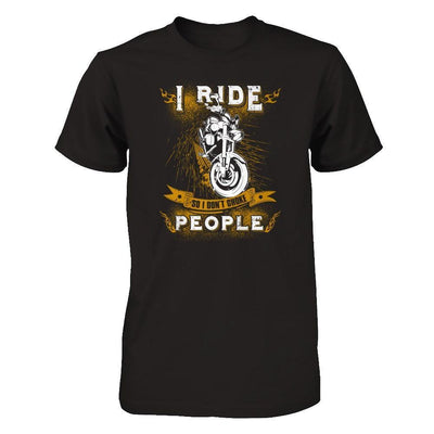 I Ride So I Don't Choke People-T-Shirt & Tank Top-Premium T-Shirt-Black