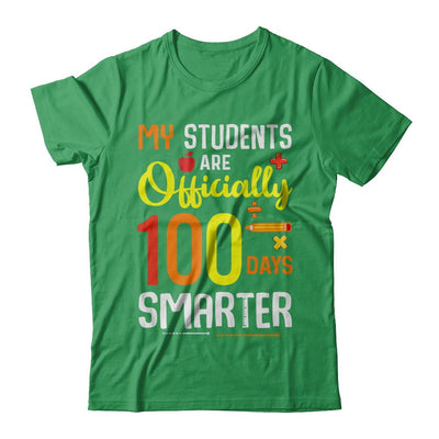 My Students Are 100 Days Smarter Teacher-T-Shirt & Hoodie-Premium T-Shirt-Kelly Green