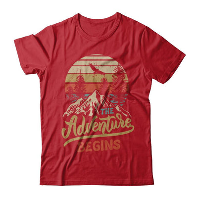 The Adventure Begins Climb The Mountain Vintage-T-Shirt & Hoodie-