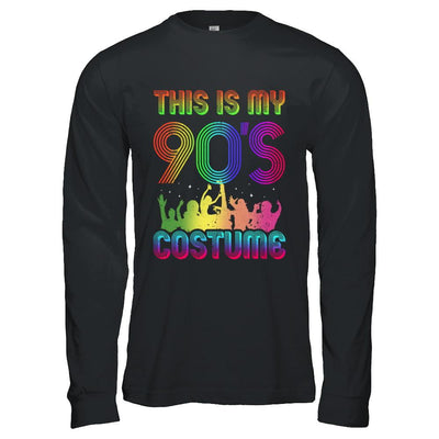 This Is My 90s Costume Halloween 1990s Gift-T-Shirt & Hoodie-Long Sleeve T-Shirt-Black