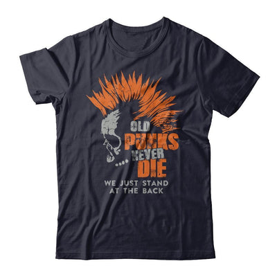 Old Punk Never Die We Just Stand At The Back-T-Shirt & Hoodie-Premium T-Shirt-Midnight Navy