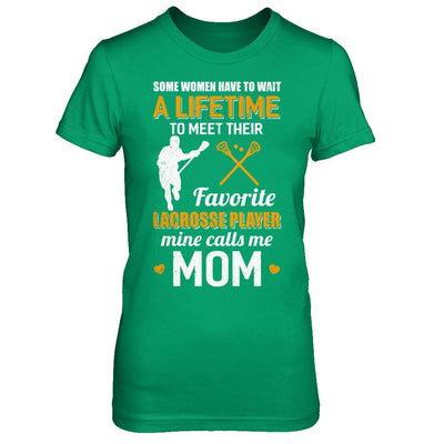 Funny My Favorite Lacrosse Player Calls Me Mom-T-Shirt & Hoodie-