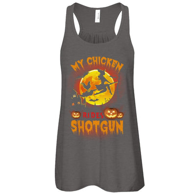 My Chicken Rides Shotgun Halloween Chicken-T-Shirt & Tank Top-