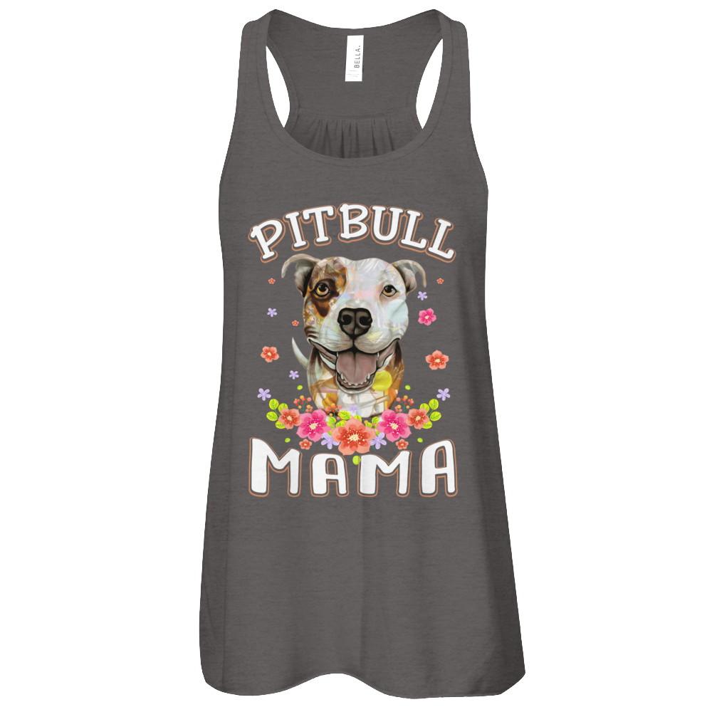 Proud Pitbull Mom Pitbull Mama-T-Shirt & Tank Top-