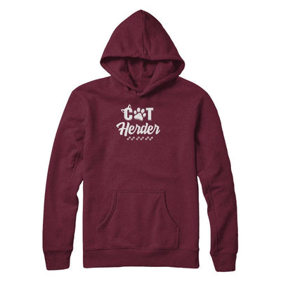 Cat Herder Funny Herding Cats Gift-T-Shirt & Tank Top-Pullover Hoodie-Maroon