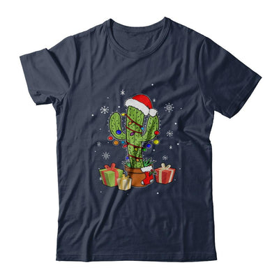 Merry Christmas Succulent Plants Christmas Cactus-T-Shirt & Sweatshirt-Classic T-Shirt-Navy