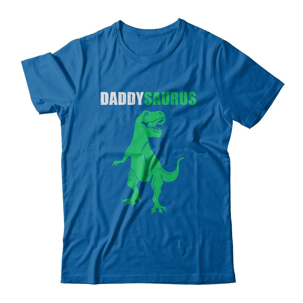 Daddysaurus Funny Dinosaur First Time Dad Fathers Day-T-Shirt & Hoodie-Classic T-Shirt-Royal