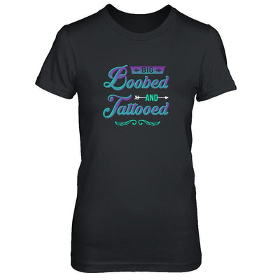 Big Boobed And Tattooed Lover-T-Shirt & Tank Top-Women's T-Shirt-Black