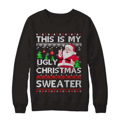 This Is My Ugly Christmas Sweater-T-Shirt & Sweatshirt-Crewneck Sweatshirt-Black