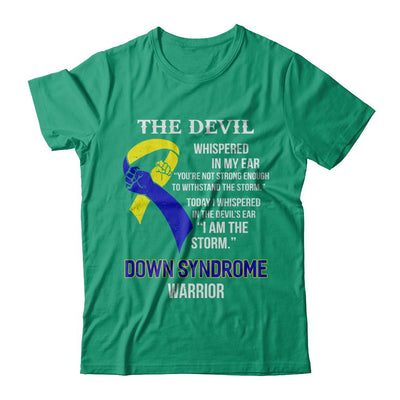 I Am The Storm Support Down Syndrome Awareness Warrior Gift-T-Shirt & Hoodie-Classic T-Shirt-Kelly Green