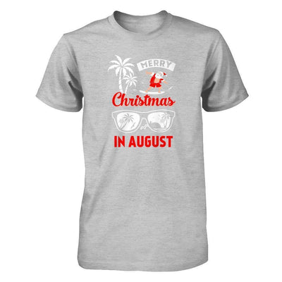 Merry Christmas In August-T-Shirt & Tank Top-Premium T-Shirt-Heather Gray
