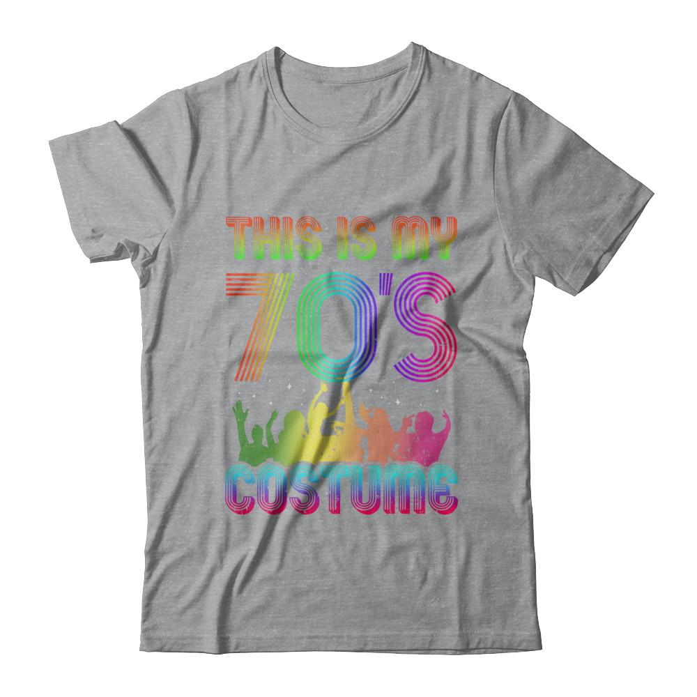 This Is My 70s Costume Halloween 1970s Gift-T-Shirt & Hoodie-Classic T-Shirt-Sport Grey