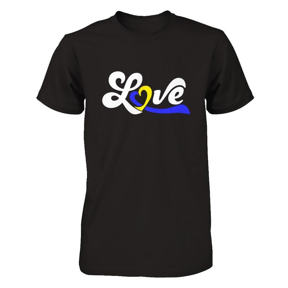 Love Down Syndrome Awareness-T-Shirt & Hoodie-Premium T-Shirt-Black