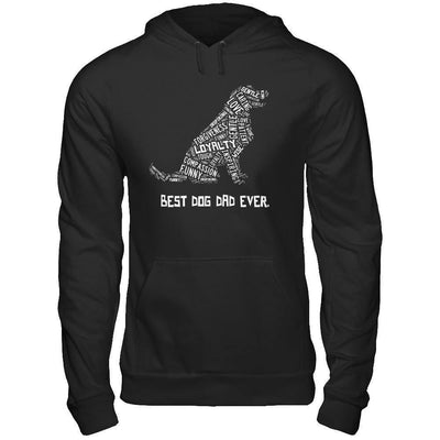 Best Dog Dad Ever Golden Retriever Lovers-T-Shirt & Hoodie-Pullover Hoodie-Black