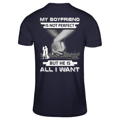My Boyfriend Is Not Perfect But She Is All I Want-T-Shirt & Hoodie-Premium T-Shirt-Midnight Navy