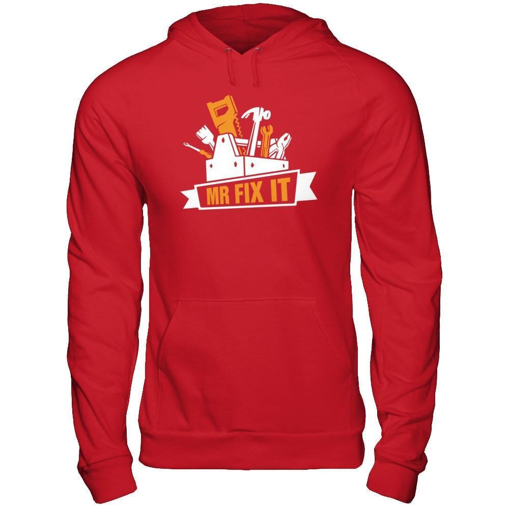 Mr Fix It-T-Shirt & Hoodie-Pullover Hoodie-Red