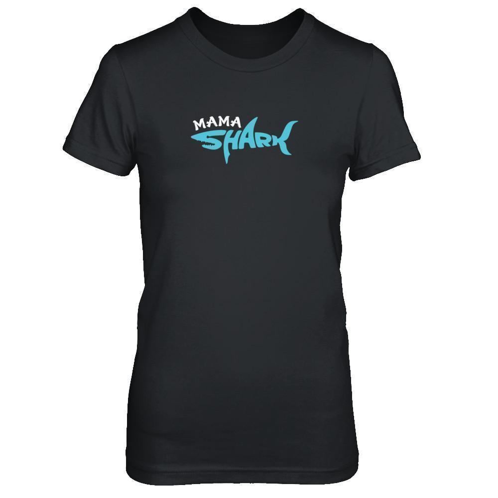 Mama Shark Lovers Best Mom-T-Shirt & Tank Top-Women's T-Shirt-Black