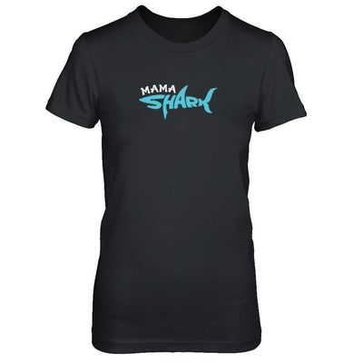Mama Shark Lovers Best Mom-T-Shirt & Tank Top-Women's T-Shirt-Black