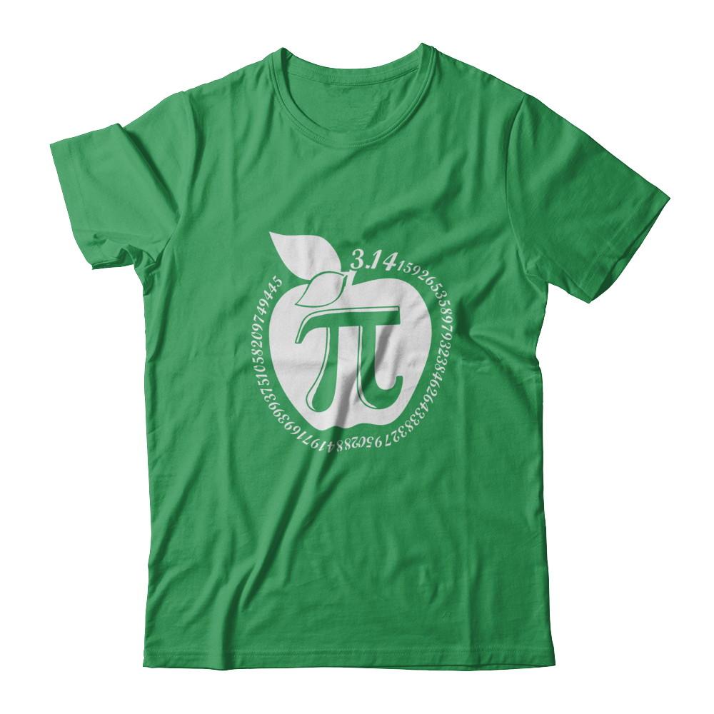 Apple Pi Math Happy Pi Day Teacher-T-Shirt & Hoodie-Premium T-Shirt-Kelly Green