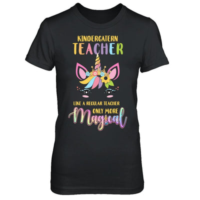 Kindergarten Teacher Cute Magical Unicorn Gift-T-Shirt & Hoodie-Women's T-Shirt-Black