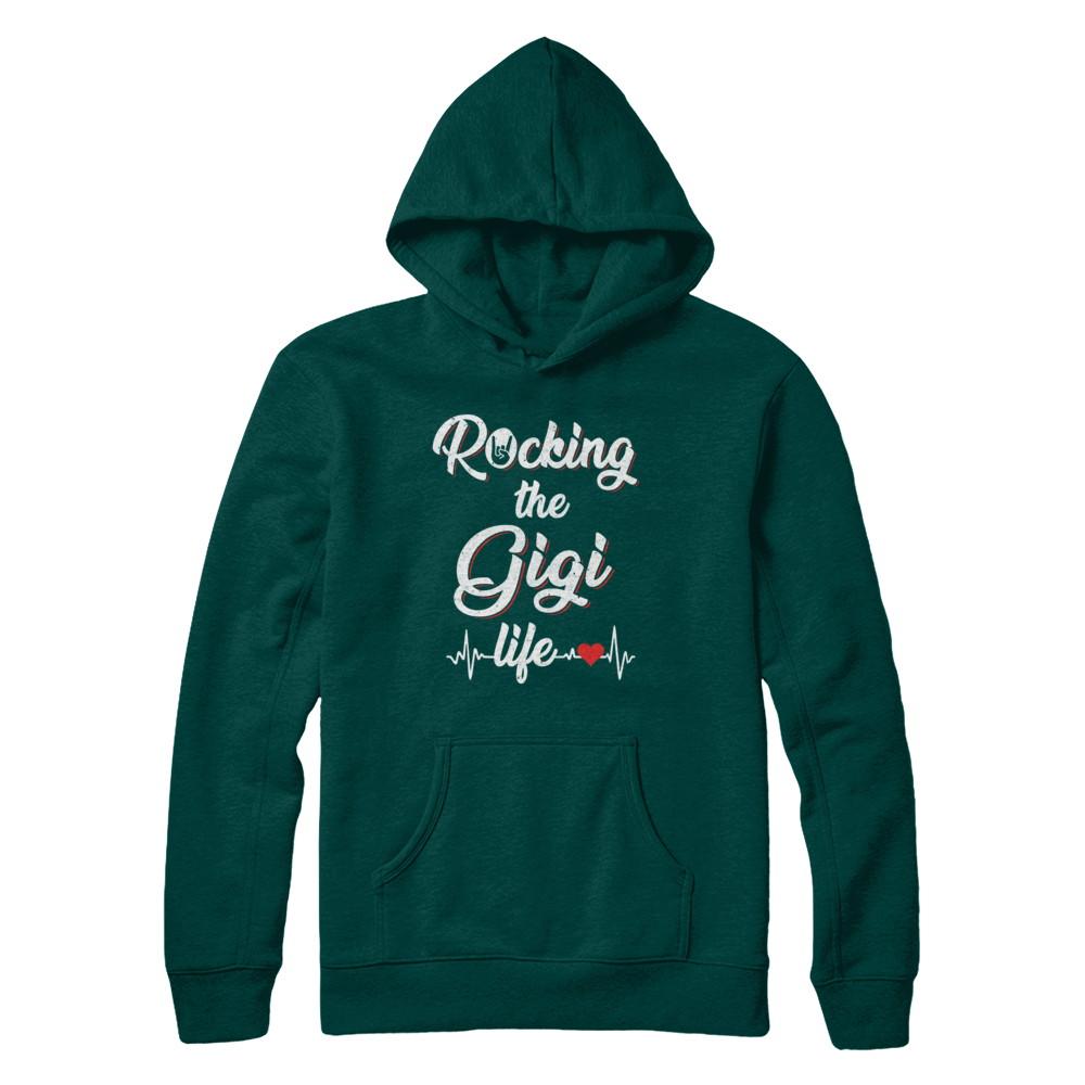 Rocking The Gigi Life Mothers Day Gifts-T-Shirt & Hoodie-Pullover Hoodie-Deep Forest