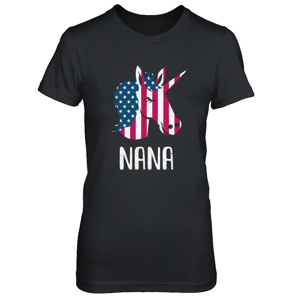 Patriotic Nana Unicorn Americorn 4Th Of July