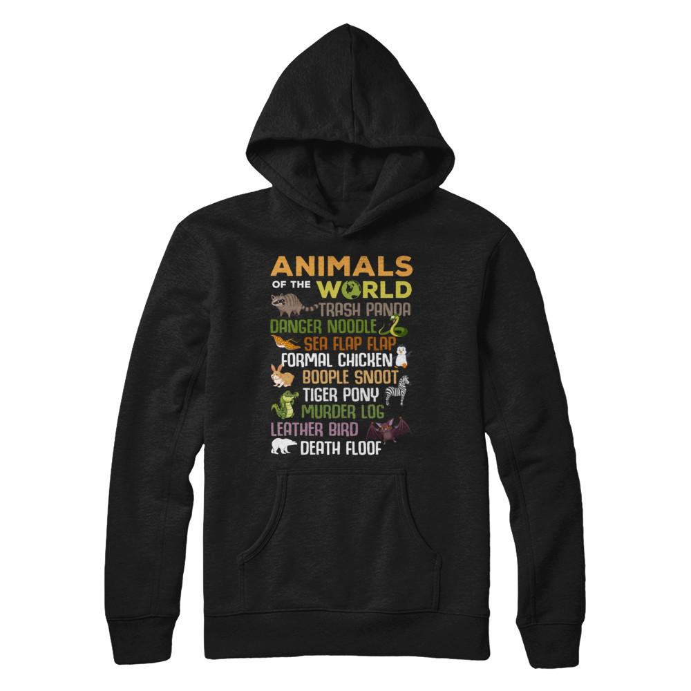 Funny Animals of The World-T-Shirt & Hoodie-Pullover Hoodie-Black