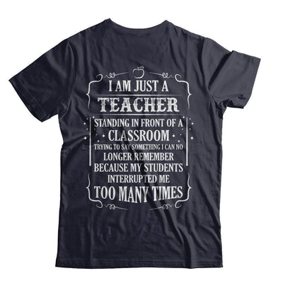 I'm Just A Teacher Standing In Front Of A Classroom-T-Shirt & Hoodie-Premium T-Shirt-Midnight Navy