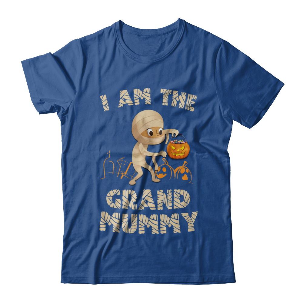 Halloween Costume I Am The The Grand Mummy Grandma-T-Shirt & Hoodie-Classic T-Shirt-Royal