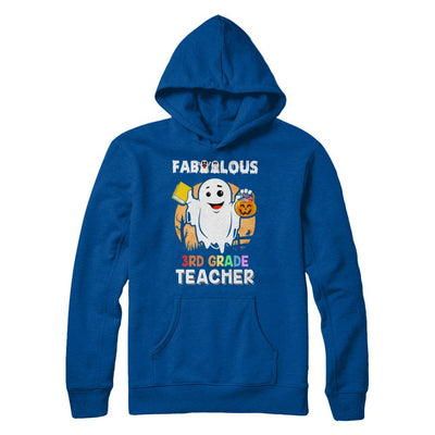 Faboolous Fabulous 3rd Grade Teacher Halloween-T-Shirt & Hoodie-Pullover Hoodie-Deep Royal