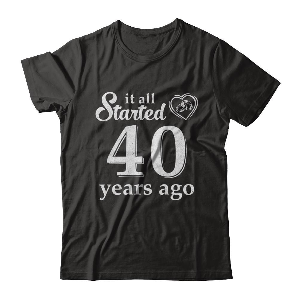 40Th Wedding Anniversary Married Couples 1982 Husband Wife