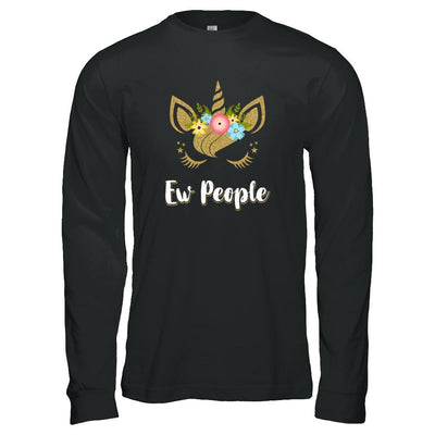 Ew People Unicorn-T-Shirt & Tank Top-Long Sleeve T-Shirt-Black