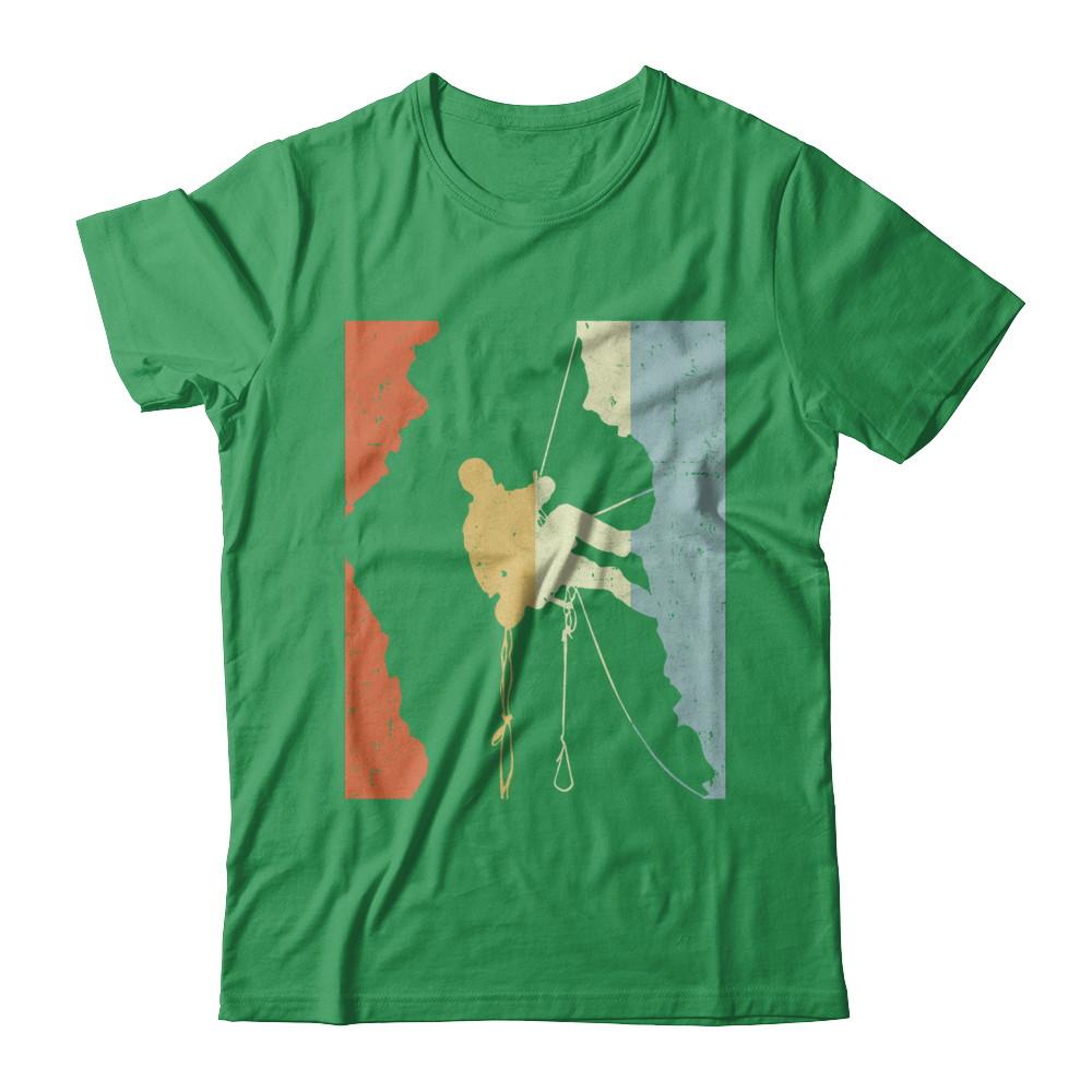 Vintage Rock Climbing Climb-T-Shirt & Hoodie-Premium T-Shirt-Kelly Green
