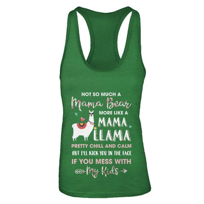 Not So Much A Mama Bear More Like A Mama Llama-T-Shirt & Tank Top-Women's Ideal Racerback Tank-Kelly Green
