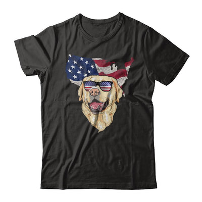 Funny Patriot Labrador Dog 4Th Of July American Flag-T-Shirt & Hoodie-Classic T-Shirt-Black