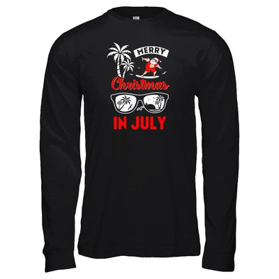 Merry Christmas In July-T-Shirt & Tank Top-Long Sleeve T-Shirt-Black