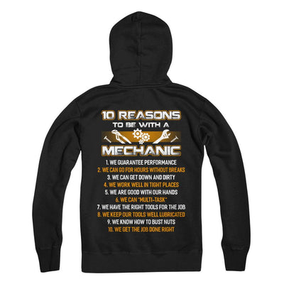 10 Reasons To Be With A Mechanic-T-Shirt & Hoodie-Pullover Hoodie-Black