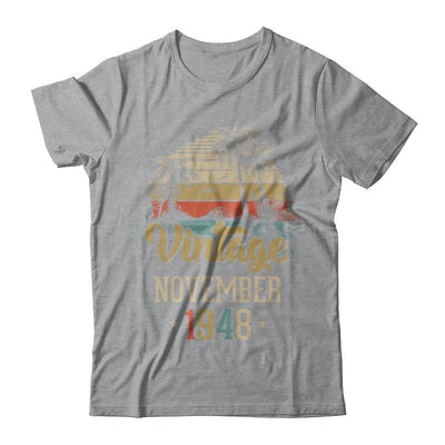 Retro Classic Vintage November 1948 73th Birthday Gift-T-Shirt & Hoodie-Classic T-Shirt-Sport Grey