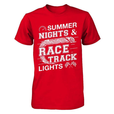 Summer Nights Race Track Lights-T-Shirt & Hoodie-Premium T-Shirt-Red