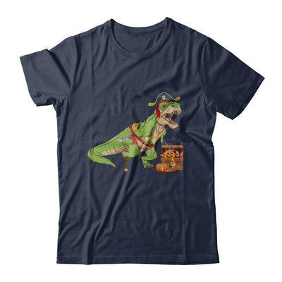 Dinosaurs T-Rex Pirate Halloween Saurus For Men Women-T-Shirt & Hoodie-Classic T-Shirt-Navy
