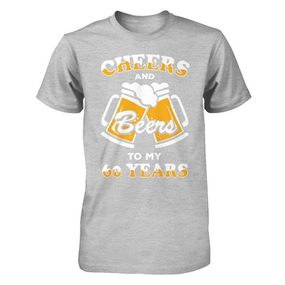Cheers And Beers To My 60 Years-T-Shirt & Hoodie-Premium T-Shirt-Heather Gray