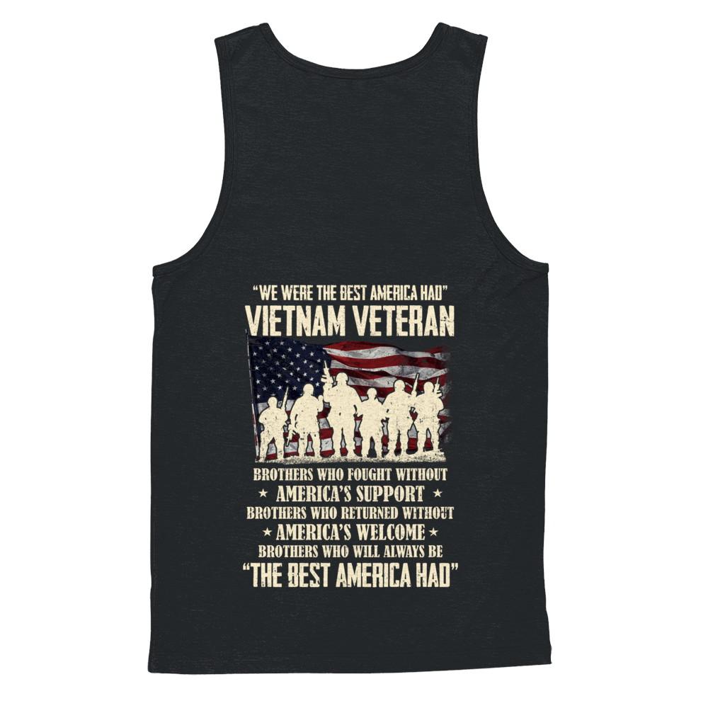 Vietnam Veteran The Best America Had Proud-T-Shirt & Hoodie-Unisex Tank-Black