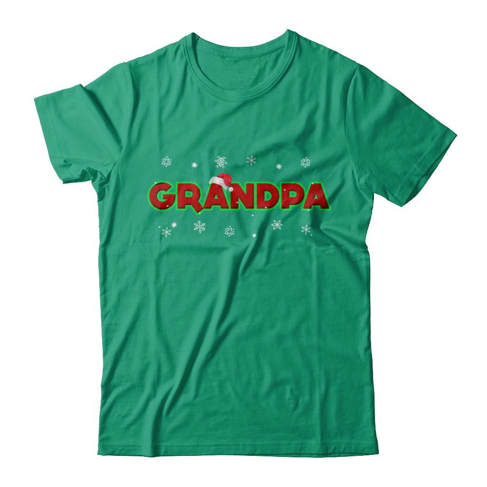 Grandpa Christmas Santa Ugly Sweater Gift-T-Shirt & Sweatshirt-Classic T-Shirt-Kelly Green