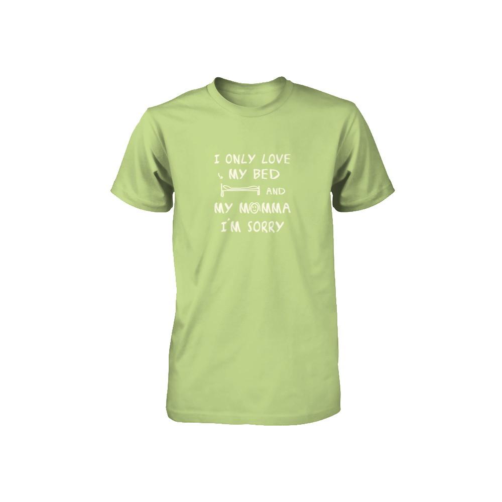 I Only Love My Bed And My Momma Youth-Youth Shirt-Toddler T-Shirt-Key Lime